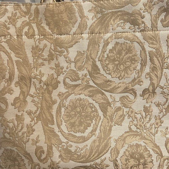 Versace XL Jacquard Embroidered Canvas Tote Bag - Picture 10 of 13